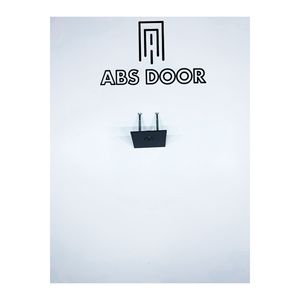Porte en acier ABSDOOR noire mate durable avec un design moderne et une plaque signalétique pour l'école, l'appartement, l'hôtel et la villa - Product Image 2