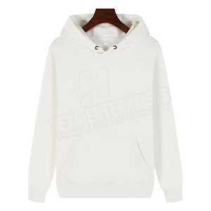 Sweat à capuche et sweat-shirt à logo personnalisé sérigraphiés pour hommes 100% coton 420g/500g Poids du tissu disponible en blanc - Product Image 1