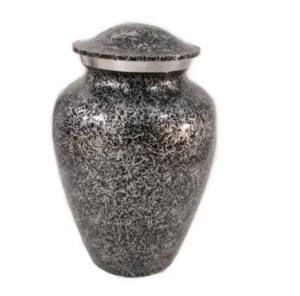 Belle feuille Design autocollant fini urnes de crémation vente chaude bas prix métal urnes funéraires fournisseur inde - Product Image 6