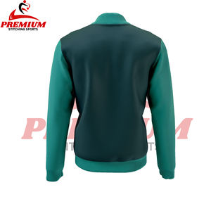 Veste bomber d'hiver personnalisée pour homme avec col rabattu, tissu en toile, logo sur le devant, style vintage, veste de baseball universitaire - Product Image 6