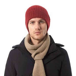 100% <b>Wool</b> <b>Beanie</b> Winter <b>Hats</b> and Caps Red Color Sustainable / Windbreaker <b>Beanies</b> - Product Image 5