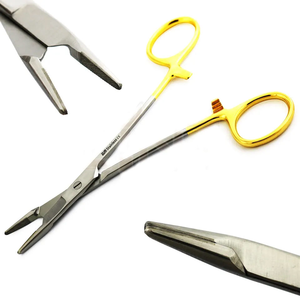 Dental Olsen Hegar Needle Holder Manual Tungsten Carbide Tip Stainless Steel Reusable Ergonomic Grip Dental Surgical Instrument - Product Image 2