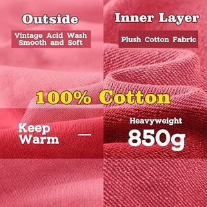 Sudadera con capucha de lavado ácido personalizada a la moda para hombres, ropa de calle Vintage de gran tamaño, suéter a granel, sudaderas con capucha, proveedor de fábrica de ropa - Product Image 6