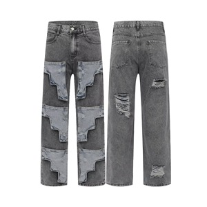 Pantalones Vaqueros de Mezclilla para Hombre, Ajustados, Elásticos, Estilo Urbano, Ligeros, Duraderos, Lavado Azul, Fabricante Mayorista - Product Image 1
