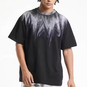 Camisetas con estampado de alta calidad para hombre, nueva camiseta personalizada para hombre, ropa de calle de alta calidad en blanco, 100% algodón, ajuste holgado, Crew Fitness - Product Image 6