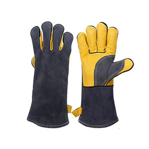 Nouveaux gants de soudage en cuir respirant de qualité avec trous de ventilation pour élégant pour les amateurs de gants en cuir pour hommes - Product Image 1