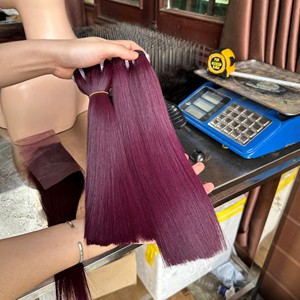 Cabello Humano Remy de Alta Calidad al por Mayor, Liso Natural, Doble Trama, 100g, Paquetes de Cabello Virgen Vietnamita con Cierre, Color Personalizado - Product Image 2