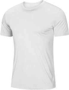 เสื้อยืดผู้ชายแบบแอ็คทีฟทำจากผ้าฝ้าย40% โพลีเอสเตอร์ผ้าโพลีเอสเตอร์รีไซเคิลแบบดึงปิดซักเสื้อผ้าปกติ - Product Image 3