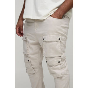 กางเกงคาร์โก้พรีเมี่ยมสำหรับผู้ชายผ้าคุณภาพสูงดีไซน์ทันสมัยมีหลายกระเป๋าใส่สบาย - Product Image 3