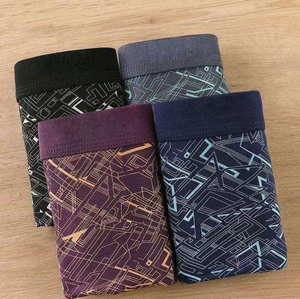 Nueva Llegada, Calzoncillos Boxer de Alta Calidad para Hombre, Transpirables, con Logotipo Personalizado en la Cintura, de Algodón, Sólidos - Product Image 2