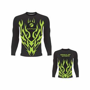 Rashguard de Bjj al por Mayor, Spandex, Impresión Personalizada, Personaliza Tu Propio Logotipo, Rashguard de Bjj con Impresión por Sublimación, Secado Rápido, Rashguard para Hombre - Product Image 4