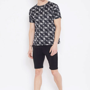 El último estilo, las camisetas de microfibra más exigentes para hombre, camiseta informal básica con mangas cortas a la venta a precios baratos - Product Image 5