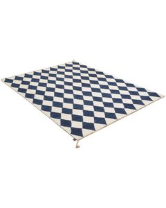 Alfombra Moderna de Estilo Escandinavo, 100% Lana, Tejida a Mano, Diseño Geométrico, Ecológica, Antideslizante y Reversible - Product Image 1
