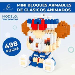 ของเล่นตัวต่อสำหรับเด็กอายุ 5-7 ปี ชุดตัวต่อพลาสติก 498 ชิ้น ขนาด 1:8 และ 1:72 รูปแบบสัตว์ ทำจากวัสดุ EVA - Product Image 2