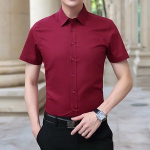Chemise habillée décontractée pour homme, de haute qualité, classique, slim, à manches longues, à imprimé, 100% coton, automne, sans repassage, polyvalente, sociale - Product Image 3