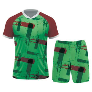 Ensemble de vêtements de sport de football pour hommes, nouveau design, tissu respirant, col en V, service OEM personnalisable pour adultes - Product Image 4