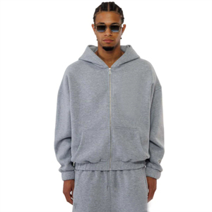 Sweat à capuche zippé de haute qualité pour hommes confortable et élégant parfait pour une tenue décontractée et des activités de plein air - Product Image 1