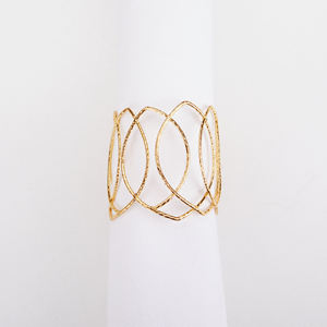 Anneaux de serviette en métal de luxe pour une expérience culinaire élégante lors de mariages, décoration écologique pour la maison et les restaurants - Product Image 4