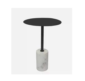 Mesa Auxiliar Moderna Hecha a Mano de Hierro con Tapa de Mármol Personalizable, Mueble Ecológico para el Hogar, Elegante Mesa de Centro Decorativa - Product Image 1