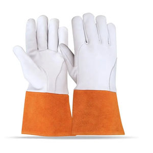 Guantes contra incendios de cuero dividido de alta calidad para seguridad Guantes Tig ignífugos de soldadura Argon Tig - Product Image 1