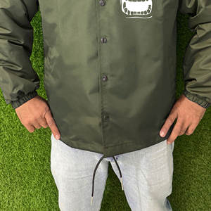 Vestes bomber coupe-vent pour hommes en toile de haute qualité, personnalisées en gros, avec motif lettres, pour l'automne et l'hiver - Product Image 4