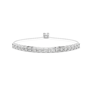 สร้อยข้อมือเพชรแล็บ 5.94 กะรัต ทรงกลมเจียระไนแบบบริลเลียนท์ VVSVS EF ทอง 10KT, 14KT, 18KT และเงิน 925 สีโรสโกลด์ สีเหลือง - Product Image 2