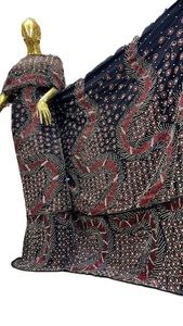 Tela de Poliéster Elegante y Ecológica de Alta Calidad para Blusa Africana George, con Flecos de Cuentas y Bordado para Vestimenta Tradicional - Product Image 3