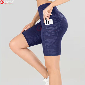 Pantalones Cortos Deportivos de Compresión para Mujer al Por Mayor, Precio OEM, Logotipo Personalizado, Pantalones Cortos de Yoga y Gimnasio, Alta Transpirabilidad - Product Image 2