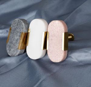 Perillas de mármol de latón hechas a mano, artesanía artesanal pulida, artesanías naturales para cajón de gabinete, estilo náutico, artesanía de mármol de latón hecha a mano - Product Image 1