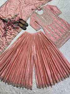 Nouveau costume Sharara de travail de couleur noire exclusif pour femmes par Export - Product Image 2