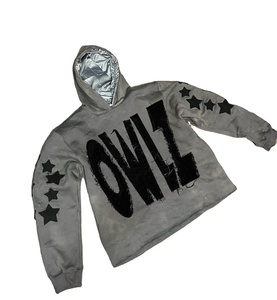 High Quality Streetwear Distressed Hoodies Custom Functional Acid Wash <b>Pullover</b> <b>Men</b> Heavyweight Patch Embroider Hoodie - Product Image 2