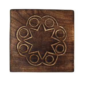 Dessous de verre rond en bois nidification café vaisselle pièce maîtresse pièce personnalisée sous-verres en bois meilleure vente - Product Image 6