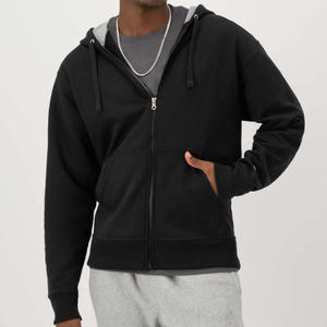 เสื้อฮู้ดดี้ผ้าฝรั่งเศสเทอร์รี่ทรงปกติ 100% ผ้าฝ้าย ลำลอง ใส่ได้ในฤดูหนาว กันน้ำ เป็นมิตรกับสิ่งแวดล้อม พร้อมปักโลโก้แบบดิสเทรสตามสั่ง - Product Image 1