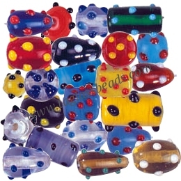 Best Price Premium Fancy Mix <b>Color</b> Opaque Glass <b>Beads</b> Oval Shape Reasonable Price Making Jewelry Boxes Lampwork Crystal Pieces - Product Image 2