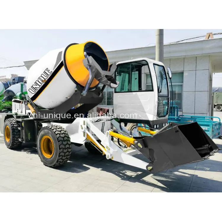 Chinese factory price high quality small 3.5 cbm 4 cbm self loading concrete truck mixer