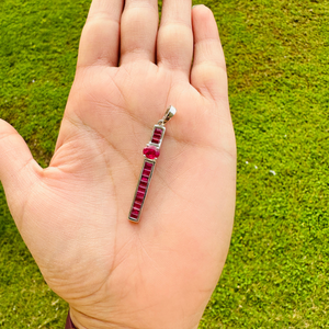 Joyería de calidad superior 100% Colgante de Piedra natal de rubí natural para mujer nueva colección hermoso regalo de cumpleaños por su precio bajo - Product Image 6