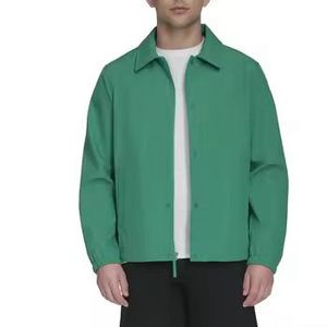 Blouson Bomber Unisexe Fin d'Hiver Personnalisé en Tissu 100% Coton, Col Montant à Capuche, Coupe-Vent Imperméable, Coton Écologique - Product Image 1