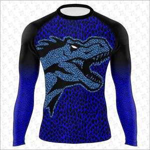 Chemise de compression imprimée personnalisée à manches longues pour le surf et le sport Protège-éruption en polyester à sublimation avec logo personnalisé pour hommes - Product Image 3