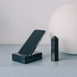 Soporte para teléfono de shungita para protección contra EMF 3.94*3.15*1.10 pulgadas (100*80*28 mm) - Product Image 1