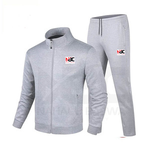 Venta al por mayor 2023 Chaqueta Deportiva Informal a Rayas con Cremallera para Hombre Slim Fit Jogger Transpirable Liso Poliéster Equipada GYM Sports Fleece - Product Image 1