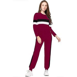 Conjuntos Deportivos Casuales de Invierno para Mujer, Manga Larga, Transpirables, de Forro Polar, con Logotipo Deportivo, Hechos en Pakistán - Product Image 2