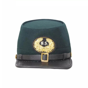 OEM Civil kepi หมวกแบบมีกระบังหน้าหนังหมวกแบบสั่งทำพร้อมหนังหรือผ้าและสายรัดคางที่ทำจากหนัง - Product Image 1