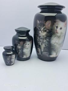 โถบรรจุอัฐิสัตว์เลี้ยงแบบอเมริกัน ทำจากวัสดุสแตนเลสอะลูมิเนียมสั่งทำพิเศษ ขนาด 220 ลูกบาศก์นิ้ว - Product Image 4