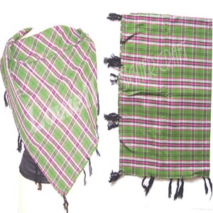 Women's Lightweight Cotton Checkered Square <b>Neck</b> <b>Scarf</b>-Summer Gift - Product Image 4
