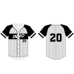 เสื้อเบสบอลคอวีของผู้ชายเสื้อกีฬาวินเทจแห้งเร็วระบายอากาศได้ดีพิมพ์ดิจิตอลแบบกำหนดเอง100% - Product Image 2