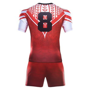 Uniforme de Rugby ajustable transpirable, ropa de fútbol, venta al por mayor, conjunto de uniforme de Rugby impreso por sublimación - Product Image 5