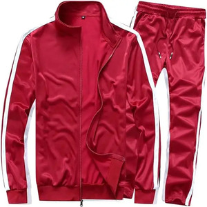 Conjunto Deportivo de 2 Piezas de Alta Calidad, 100% Poliéster, Transpirable para Invierno, Color Sólido, Personalizable, con Cremallera, para Entrenamiento - Product Image 2