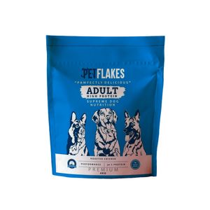 PetFlakes 4Kg Haute Protéine Saveur Poulet Gain Musculaire Nutritif Chien Adulte Friandise Pour Animaux De Compagnie - Product Image 1