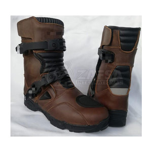Wholesale <b>High</b> Quality Customizable <b>Knee</b>-<b>High</b> Adventure Moto Boots with Genuine Leather Lining for Winter Season - Product Image 2