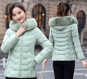 Abrigo de Lana Informal para Mujer, Estilo Nuevo de Otoño Invierno, Personalizado, Cálido, Cuello de Solapa, Tinte Liso, Poliéster - Product Image 2